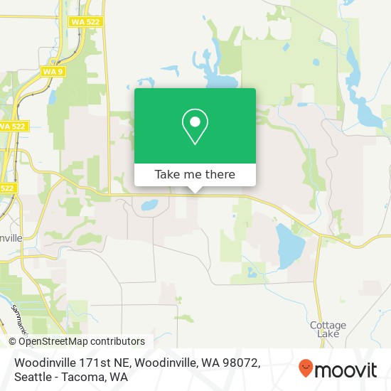 Mapa de Woodinville 171st NE, Woodinville, WA 98072