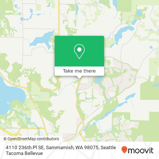 Mapa de 4110 236th Pl SE, Sammamish, WA 98075