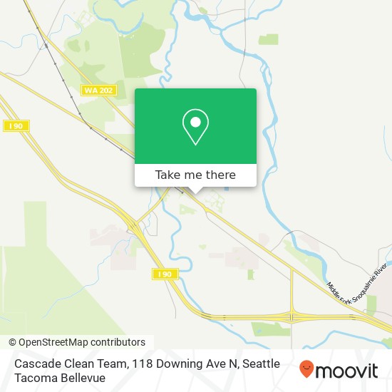 Mapa de Cascade Clean Team, 118 Downing Ave N