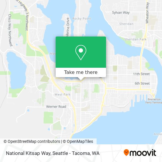 National Kitsap Way map