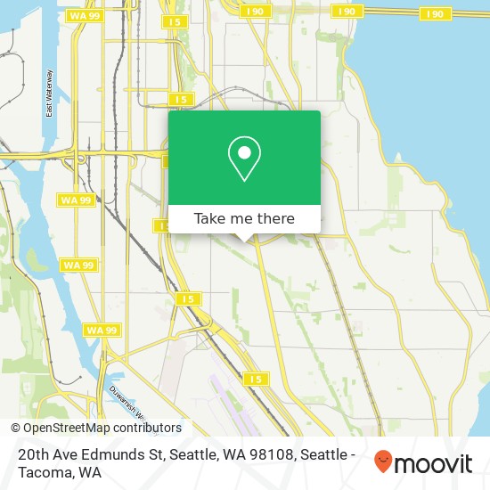 20th Ave Edmunds St, Seattle, WA 98108 map