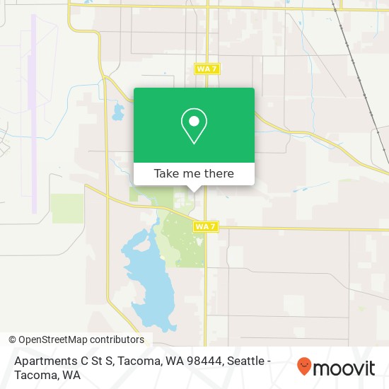 Mapa de Apartments C St S, Tacoma, WA 98444