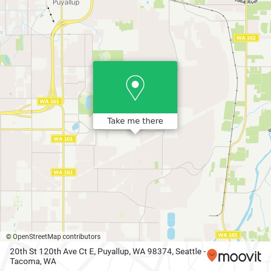 Mapa de 20th St 120th Ave Ct E, Puyallup, WA 98374