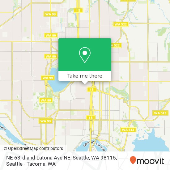 NE 63rd and Latona Ave NE, Seattle, WA 98115 map