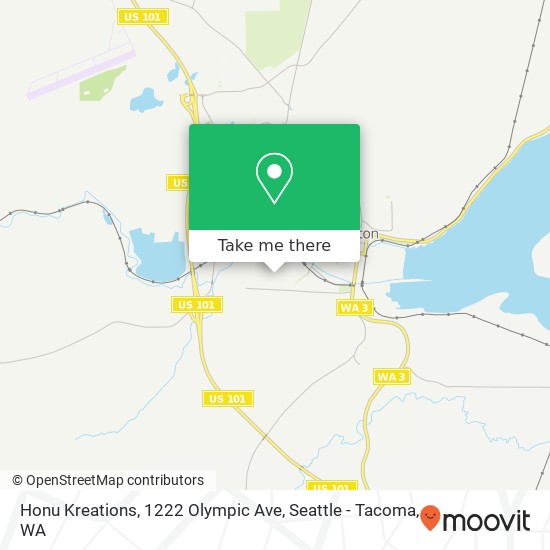 Mapa de Honu Kreations, 1222 Olympic Ave