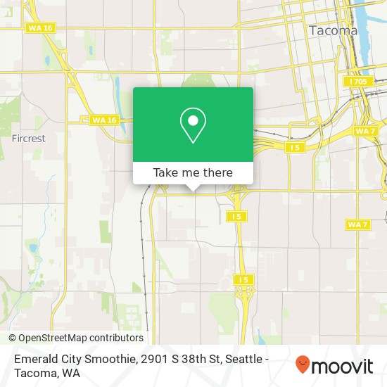 Emerald City Smoothie, 2901 S 38th St map