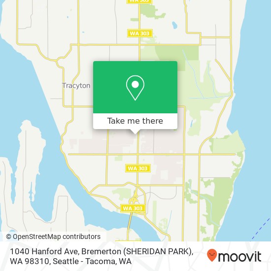 1040 Hanford Ave, Bremerton (SHERIDAN PARK), WA 98310 map