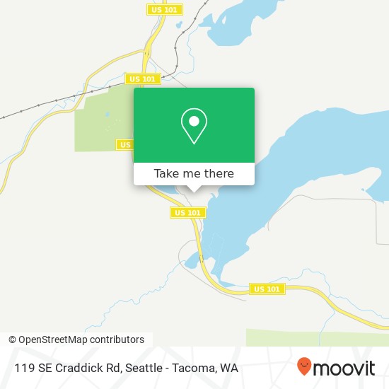 Mapa de 119 SE Craddick Rd, Shelton, WA 98584