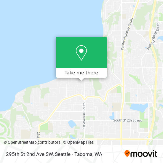 Mapa de 295th St 2nd Ave SW