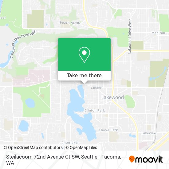 Mapa de Steilacoom 72nd Avenue Ct SW