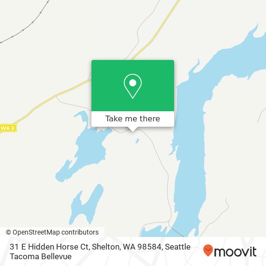 Mapa de 31 E Hidden Horse Ct, Shelton, WA 98584