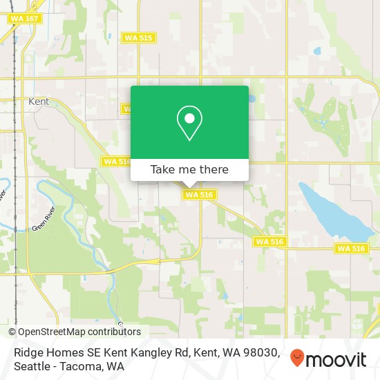 Ridge Homes SE Kent Kangley Rd, Kent, WA 98030 map