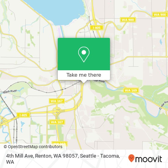 Mapa de 4th Mill Ave, Renton, WA 98057