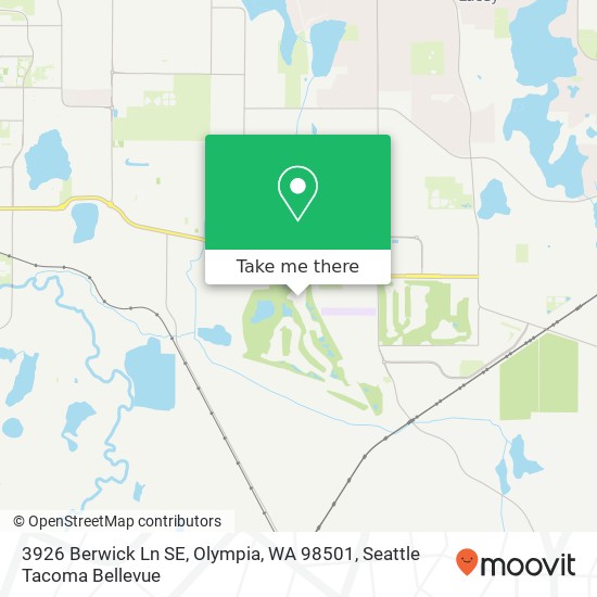 Mapa de 3926 Berwick Ln SE, Olympia, WA 98501