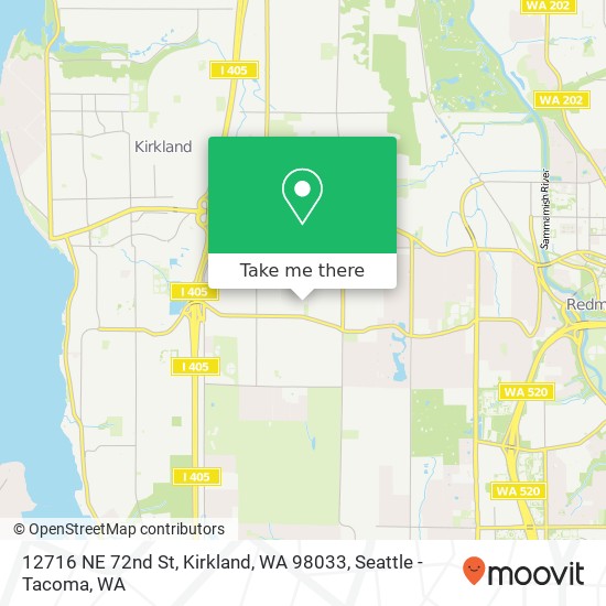 12716 NE 72nd St, Kirkland, WA 98033 map