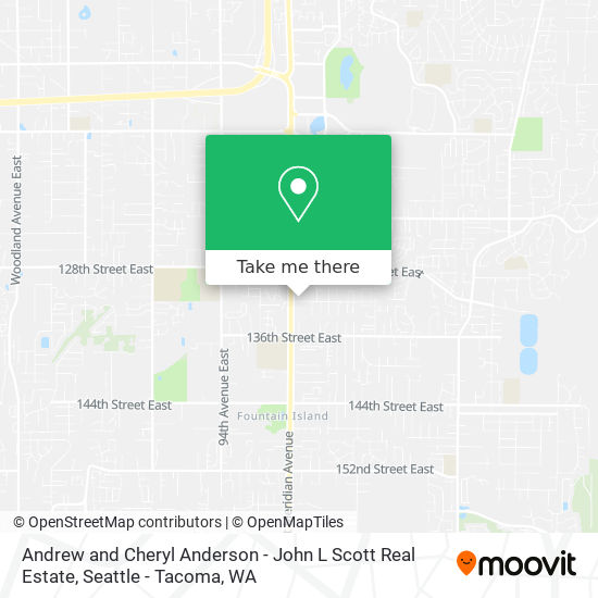 Andrew and Cheryl Anderson - John L Scott Real Estate map