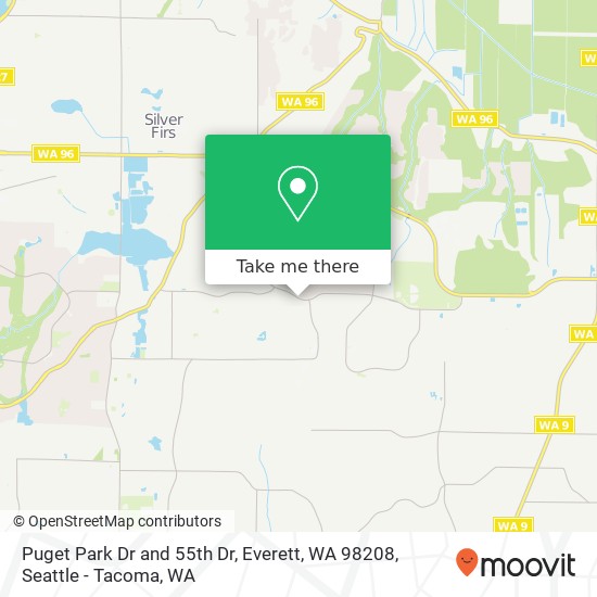 Puget Park Dr and 55th Dr, Everett, WA 98208 map