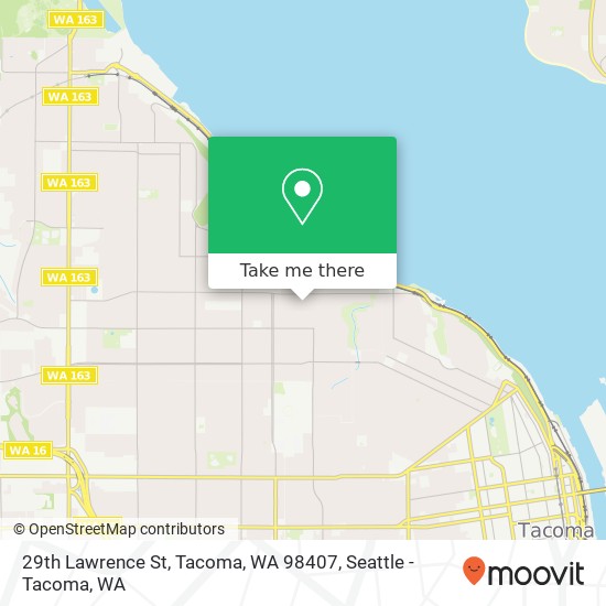 Mapa de 29th Lawrence St, Tacoma, WA 98407