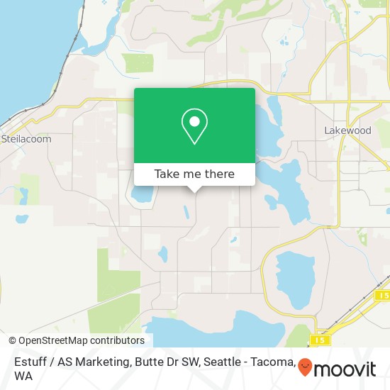 Mapa de Estuff / AS Marketing, Butte Dr SW
