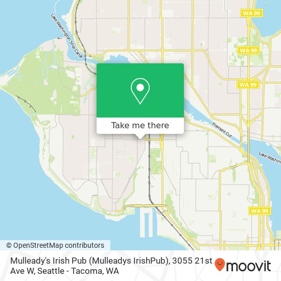 Mulleady's Irish Pub (Mulleadys IrishPub), 3055 21st Ave W map