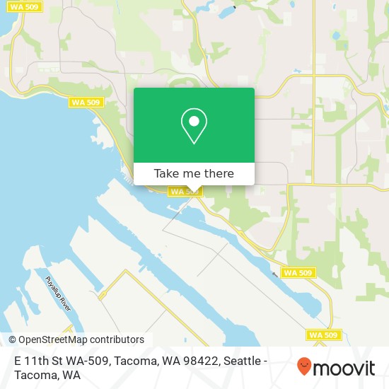 E 11th St WA-509, Tacoma, WA 98422 map