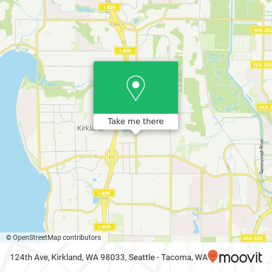 Mapa de 124th Ave, Kirkland, WA 98033