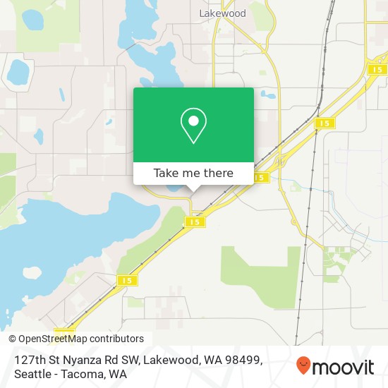 127th St Nyanza Rd SW, Lakewood, WA 98499 map