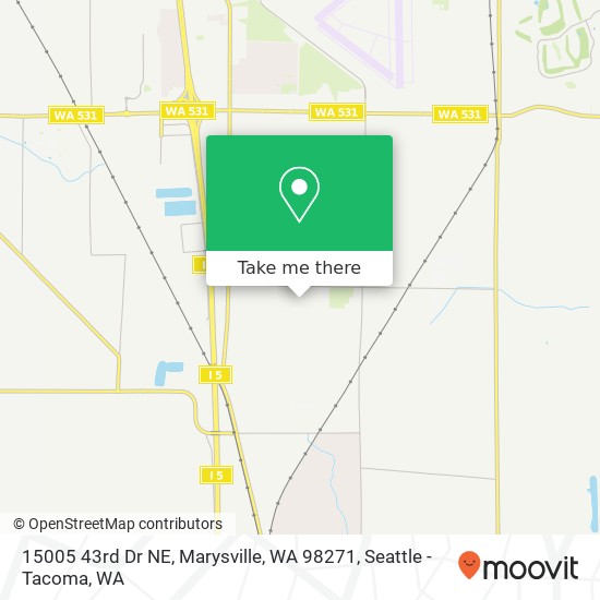 Mapa de 15005 43rd Dr NE, Marysville, WA 98271