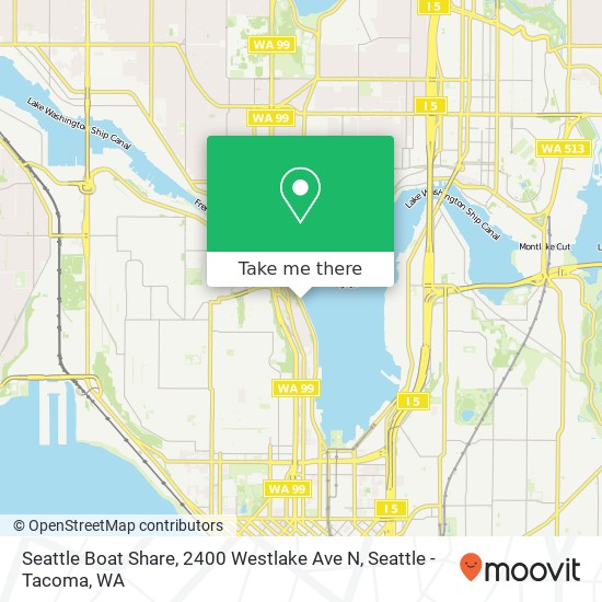 Seattle Boat Share, 2400 Westlake Ave N map