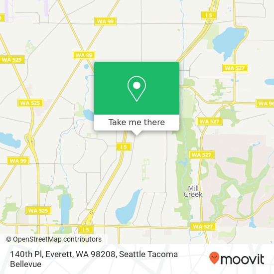 140th Pl, Everett, WA 98208 map