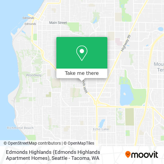 Mapa de Edmonds Highlands (Edmonds Highlands Apartment Homes)