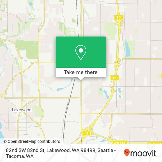 Mapa de 82nd SW 82nd St, Lakewood, WA 98499