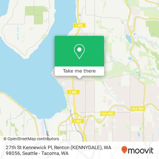 Mapa de 27th St Kennewick Pl, Renton (KENNYDALE), WA 98056