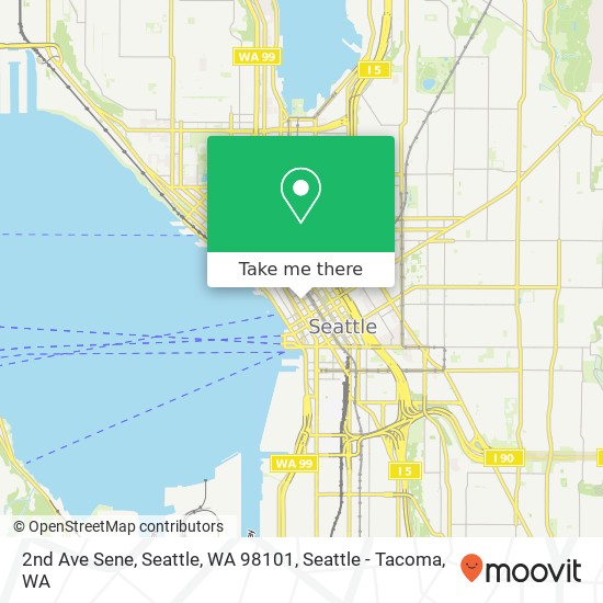 2nd Ave Sene, Seattle, WA 98101 map