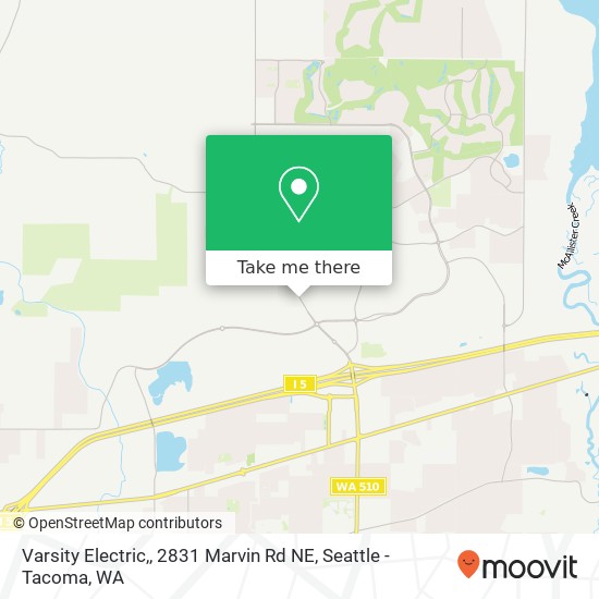 Mapa de Varsity Electric,, 2831 Marvin Rd NE