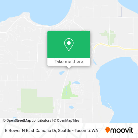 E Bower N East Camano Dr map