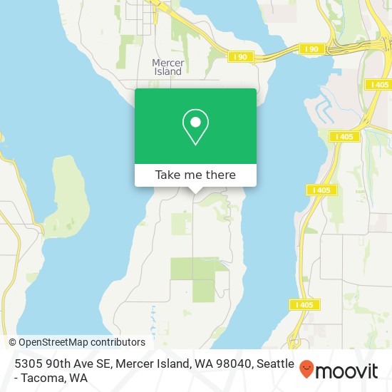 5305 90th Ave SE, Mercer Island, WA 98040 map