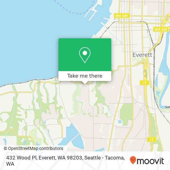 432 Wood Pl, Everett, WA 98203 map