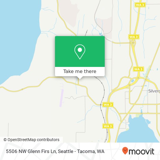 Mapa de 5506 NW Glenn Firs Ln, Silverdale, WA 98383