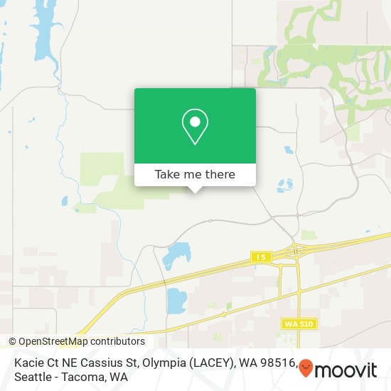 Mapa de Kacie Ct NE Cassius St, Olympia (LACEY), WA 98516