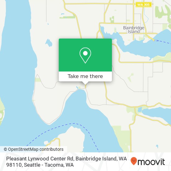 Mapa de Pleasant Lynwood Center Rd, Bainbridge Island, WA 98110