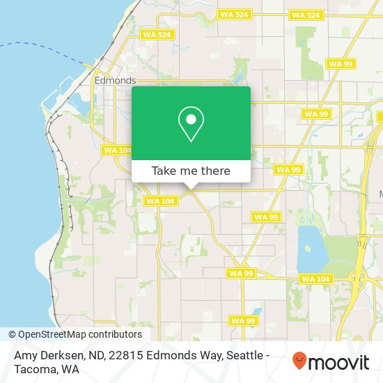 Amy Derksen, ND, 22815 Edmonds Way map