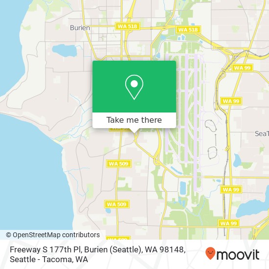 Mapa de Freeway  S 177th Pl, Burien (Seattle), WA 98148