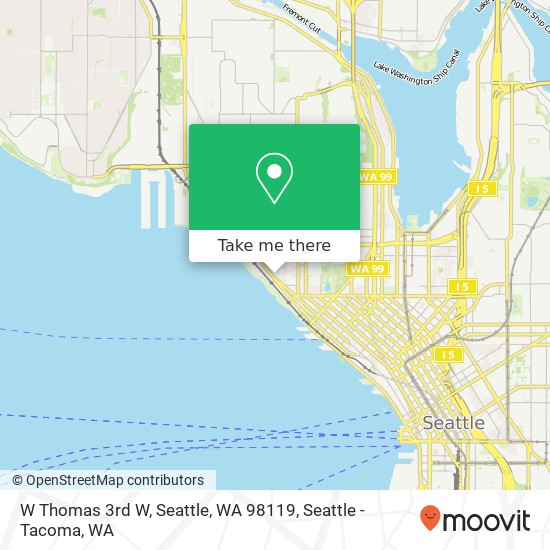 Mapa de W Thomas 3rd W, Seattle, WA 98119