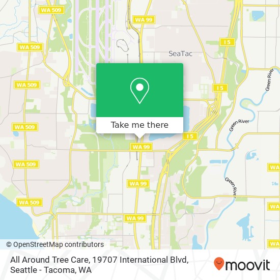 Mapa de All Around Tree Care, 19707 International Blvd