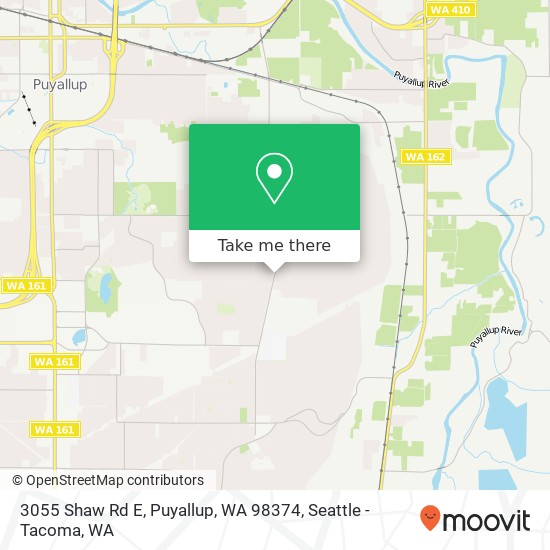 Mapa de 3055 Shaw Rd E, Puyallup, WA 98374