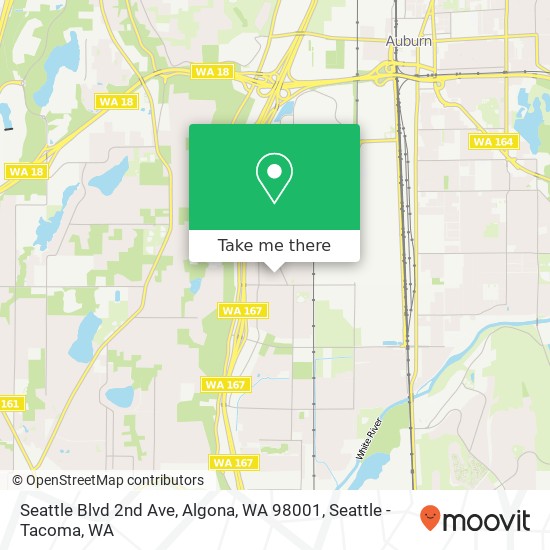 Seattle Blvd 2nd Ave, Algona, WA 98001 map