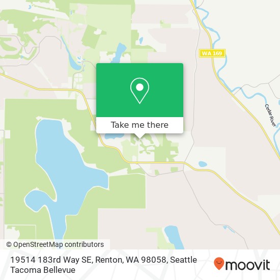 Mapa de 19514 183rd Way SE, Renton, WA 98058