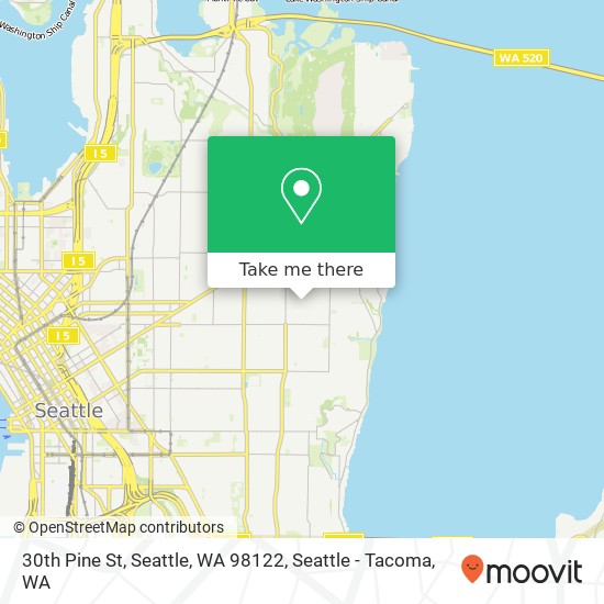 Mapa de 30th Pine St, Seattle, WA 98122