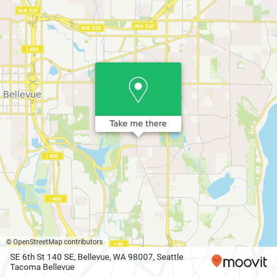 SE 6th St 140 SE, Bellevue, WA 98007 map